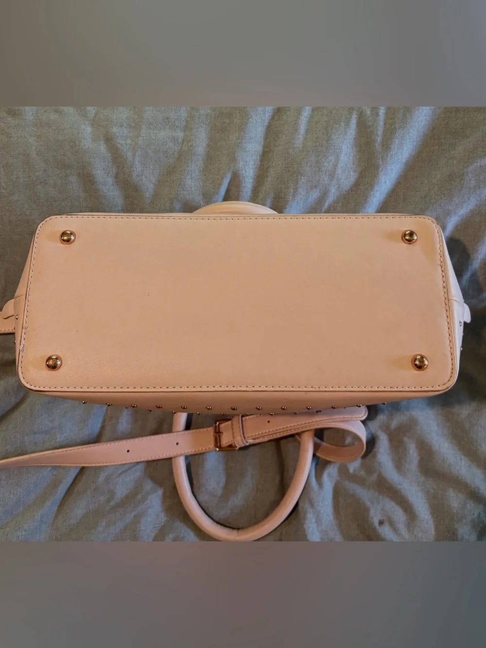 Charming Charlie Studded Blush Women's Satchel Tote Bag NWOT